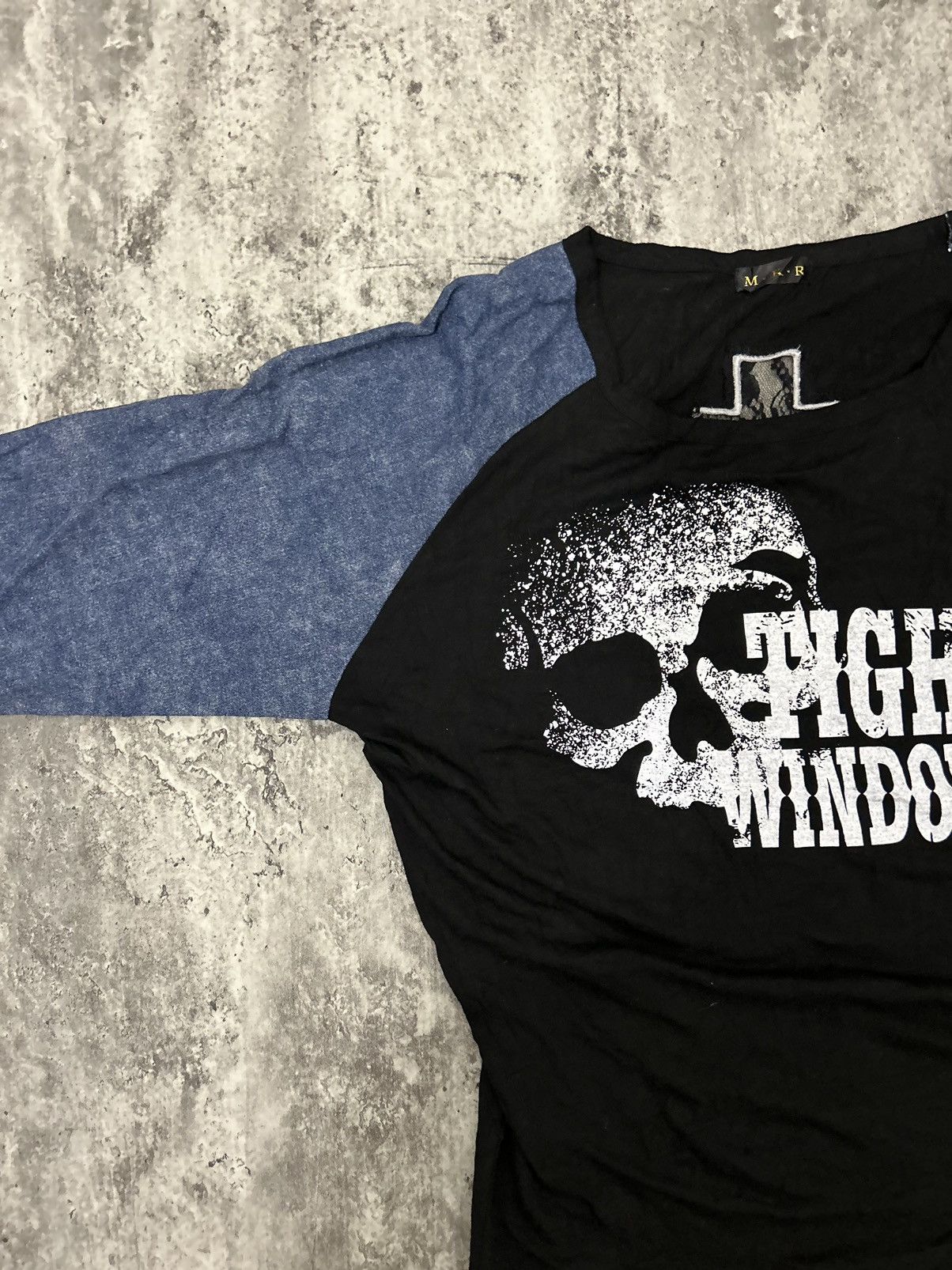 If Six Was Nine × Japanese Brand × Le Grande Bleu (L.G.B.) MKR Japan Skull Mesh Cross Back Design Long Sleeve Tshirt Size US M / EU 48-50 / 2 - 6 Thumbnail