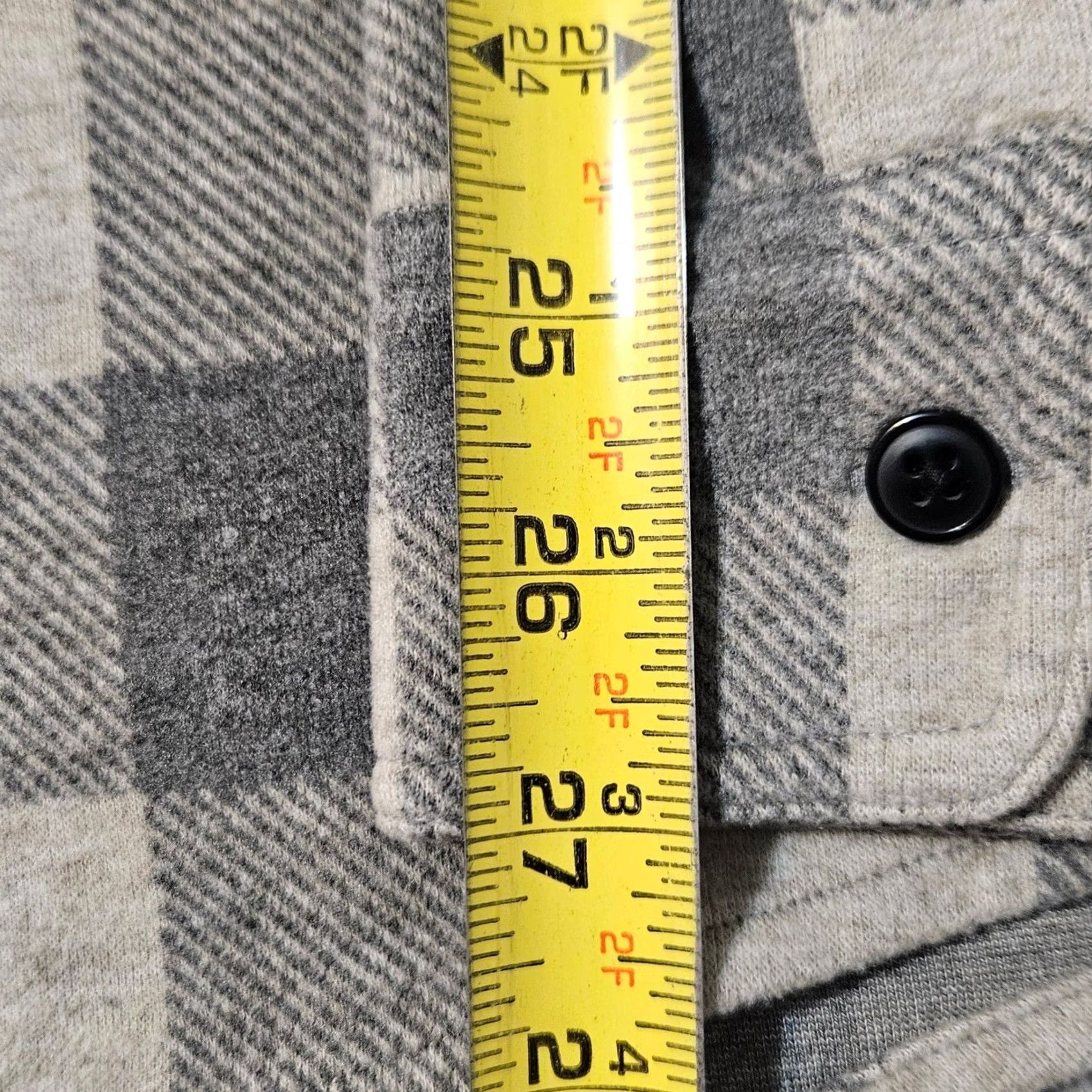 Quince Quince Shirt Mens XL Gray Stretch Sweater Fleece Plaid Soft Comfy Flannel Size US XL / EU 56 / 4 - 7 Thumbnail