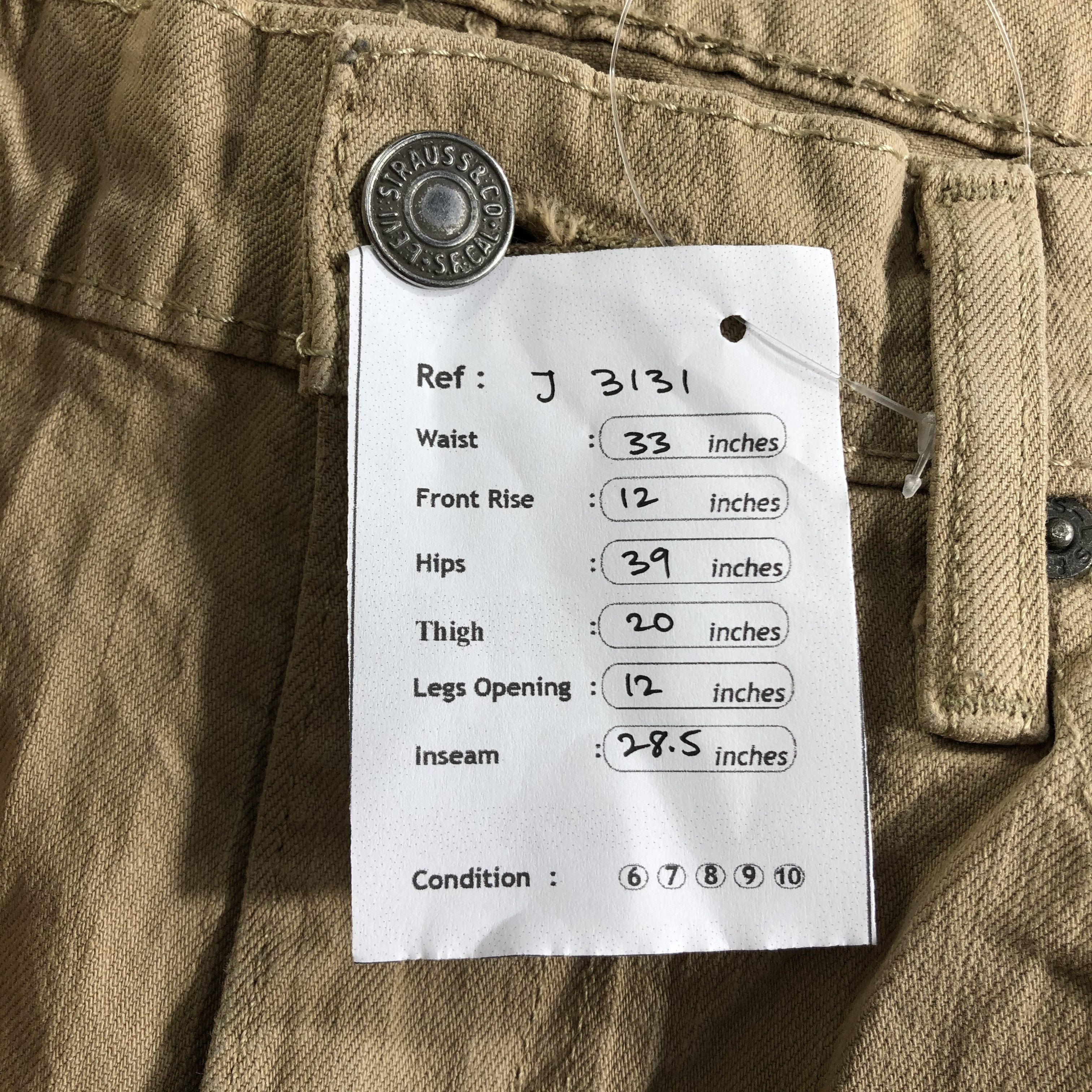 Levi's Vintage Levis 510 Jeans-J3131 Size US 33 - 13 Thumbnail