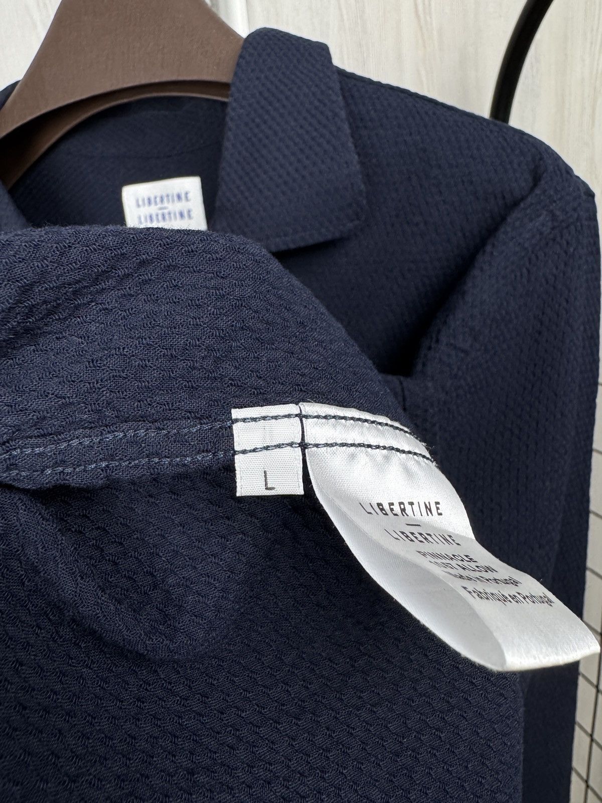Libertine-Libertine Libertine Libertine navy blue pinnacle ls shirt overshirt Size US L / EU 52-54 / 3 - 8 Thumbnail