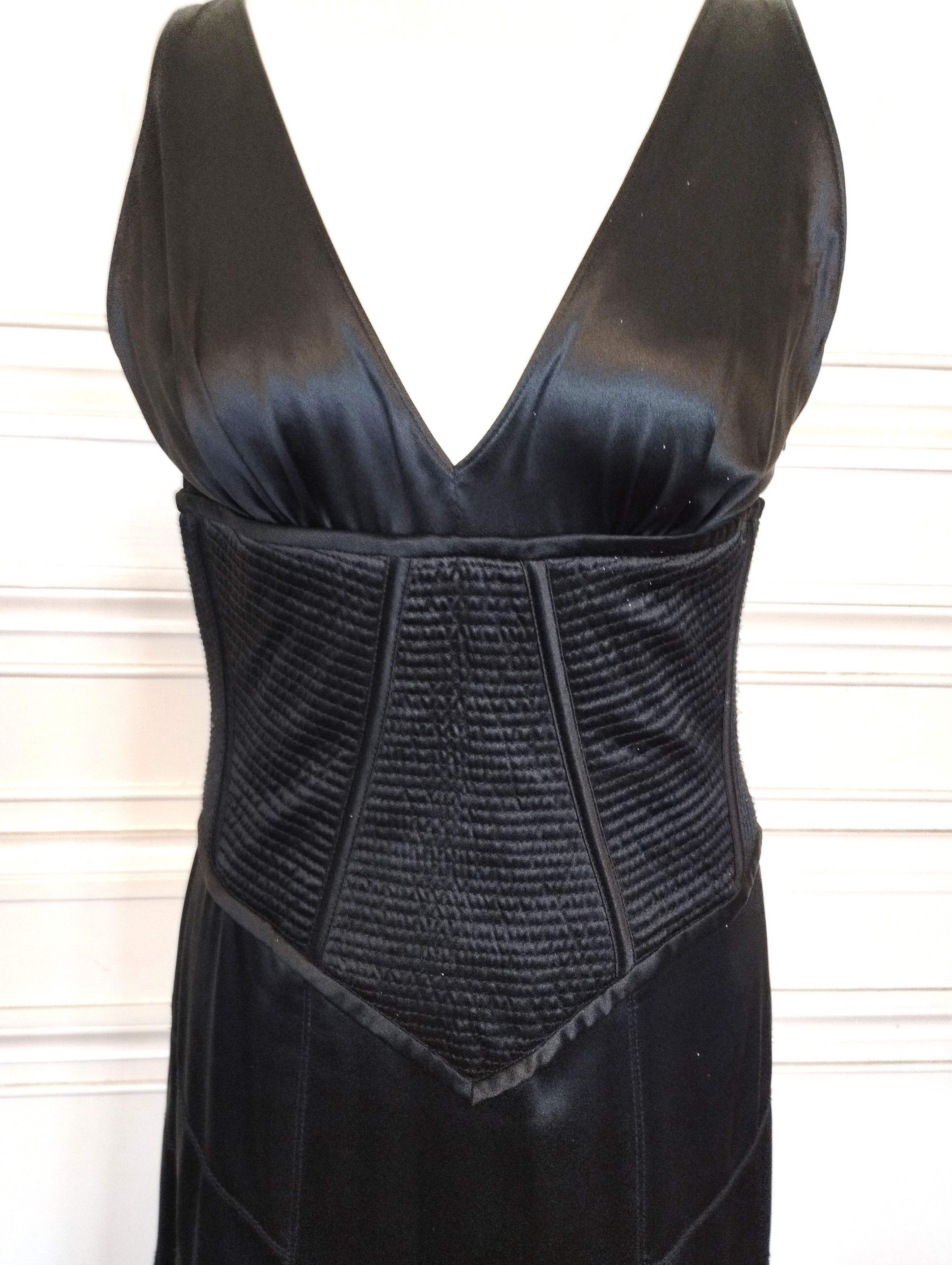 Designer Amanda Wakeley Robe Sculpturale Corset Soie T M/L Size M / US 6-8 / IT 42-44 - 9 Thumbnail