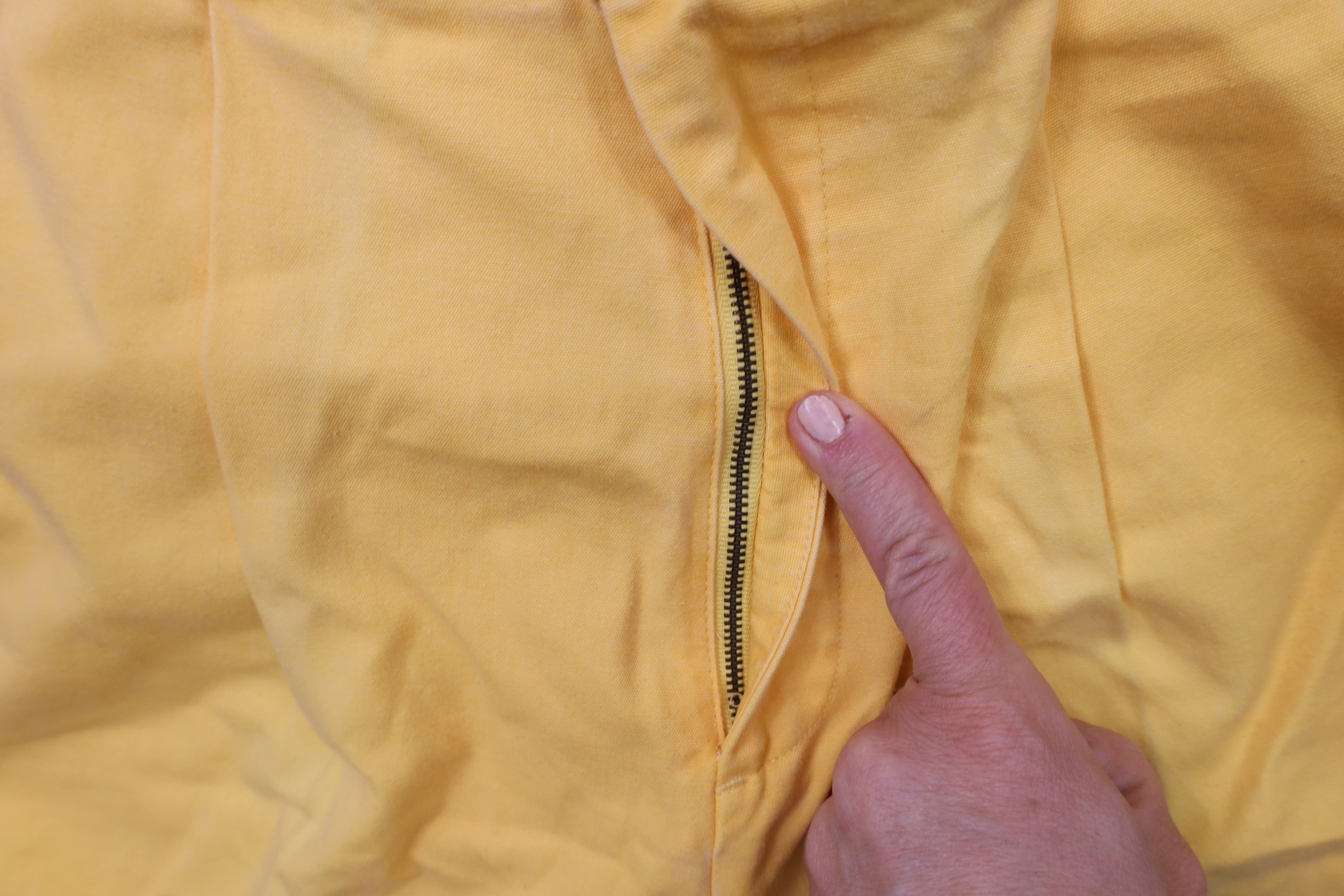 Nautica × Vintage Deadstock Vintage 90s Nautica Above Knee Chino Shorts Yellow Size US 32 / EU 48 - 7 Thumbnail
