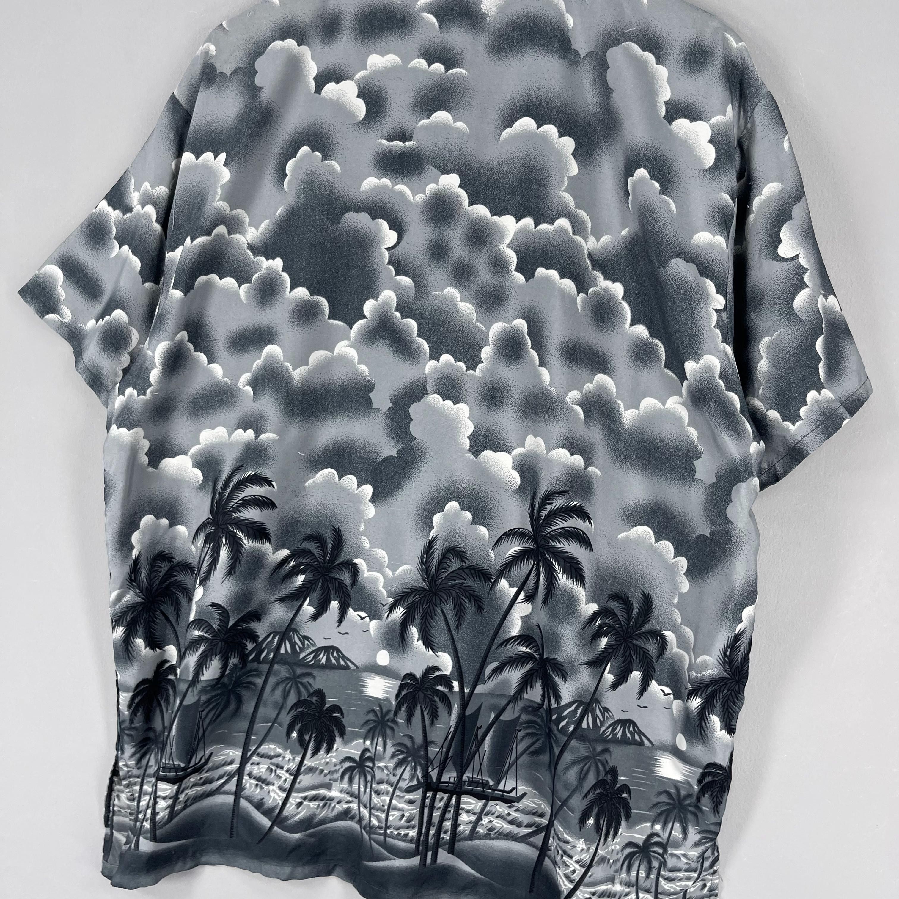 Vintage Vintage Aloha Tropical Beach View Motive Printed Button Up Size US XL / EU 56 / 4 - 9 Thumbnail