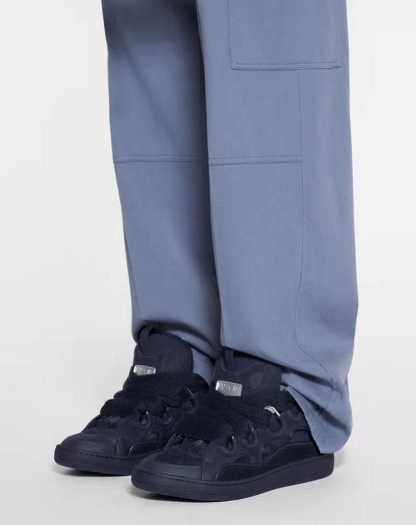 Lanvin BNWT SS25 LANVIN LEATHER CURB SNEAKERS NAVY BLUE 41 Size US 8 / EU 41 - 14 Thumbnail