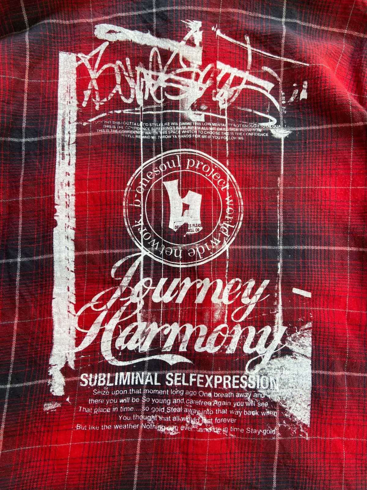 Japanese Brand B ONE SOUL PROJECTS SUBLIMINAL SELF EXPRESSION SHIRT Size US XL / EU 56 / 4 - 13 Thumbnail