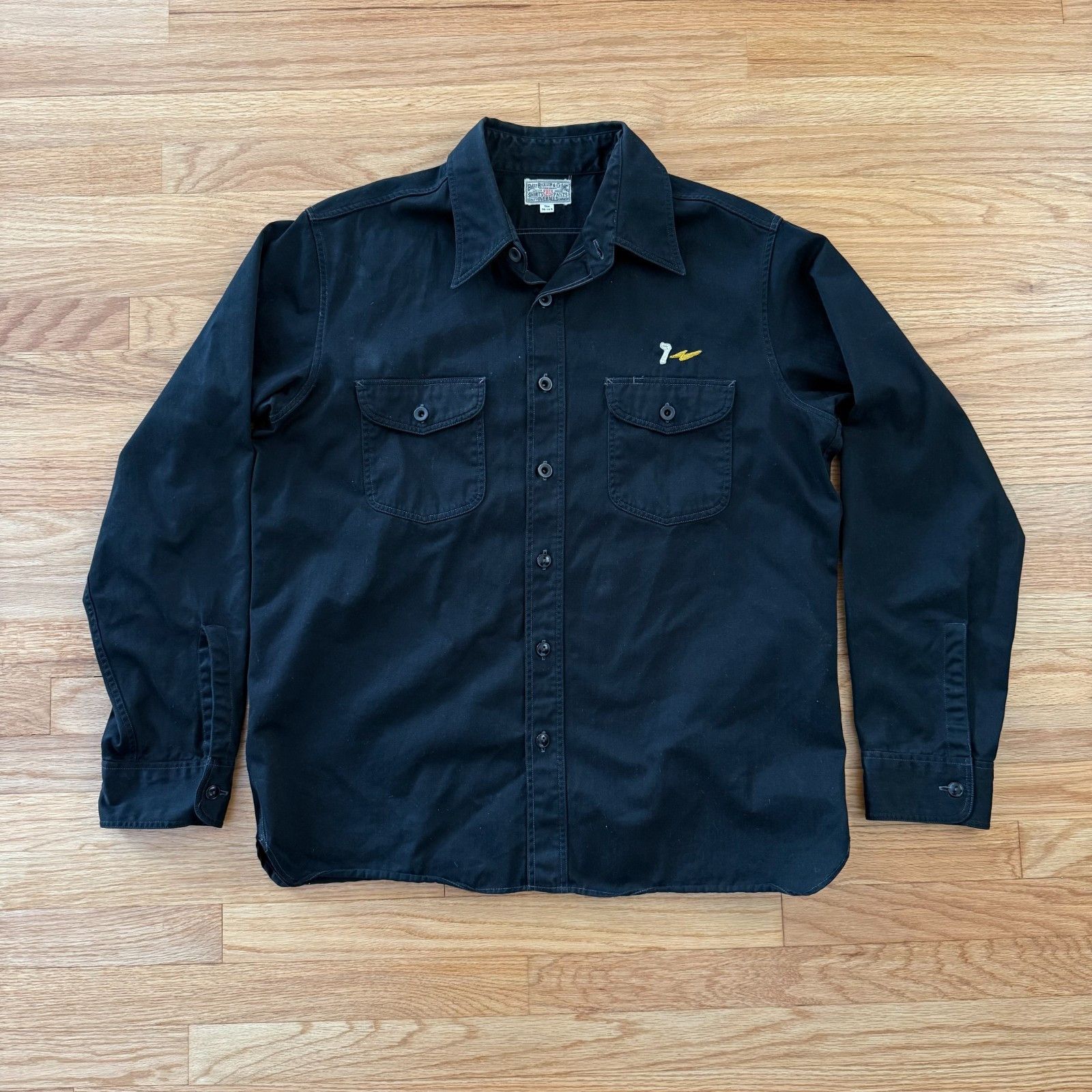 Buzz Rickson's Buzz Rickson's Herringbone Embroidered 7th Sons Work Shirt Size US L / EU 52-54 / 3 - 1 Thumbnail