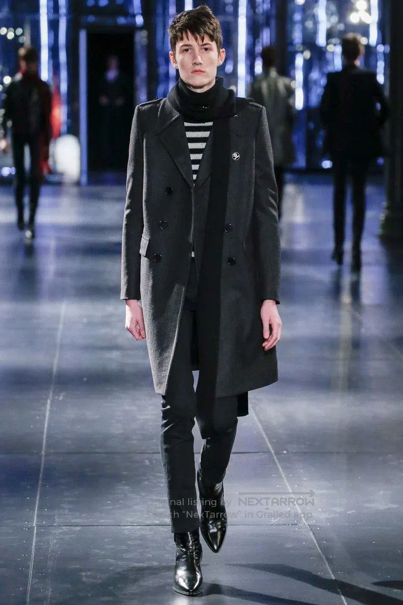 Saint Laurent Paris Saint Laurent Paris Black and White Striped Turtleneck Swe Size US S / EU 44-46 / 1 - 8 Thumbnail