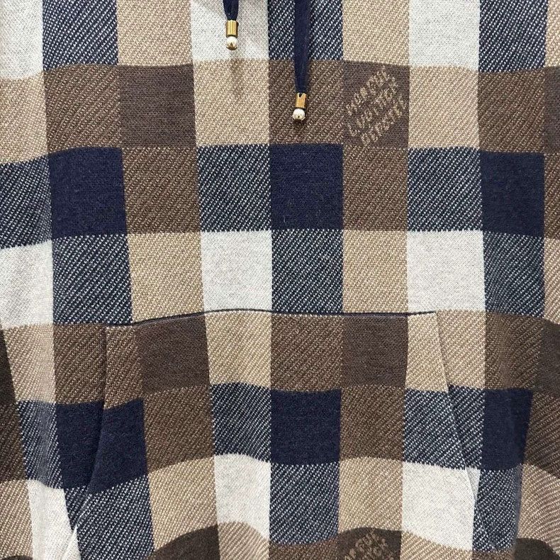 Louis Vuitton Louis Vuitton Checkerboard full logo hoodie Size US XL / EU 56 / 4 - 3 Thumbnail