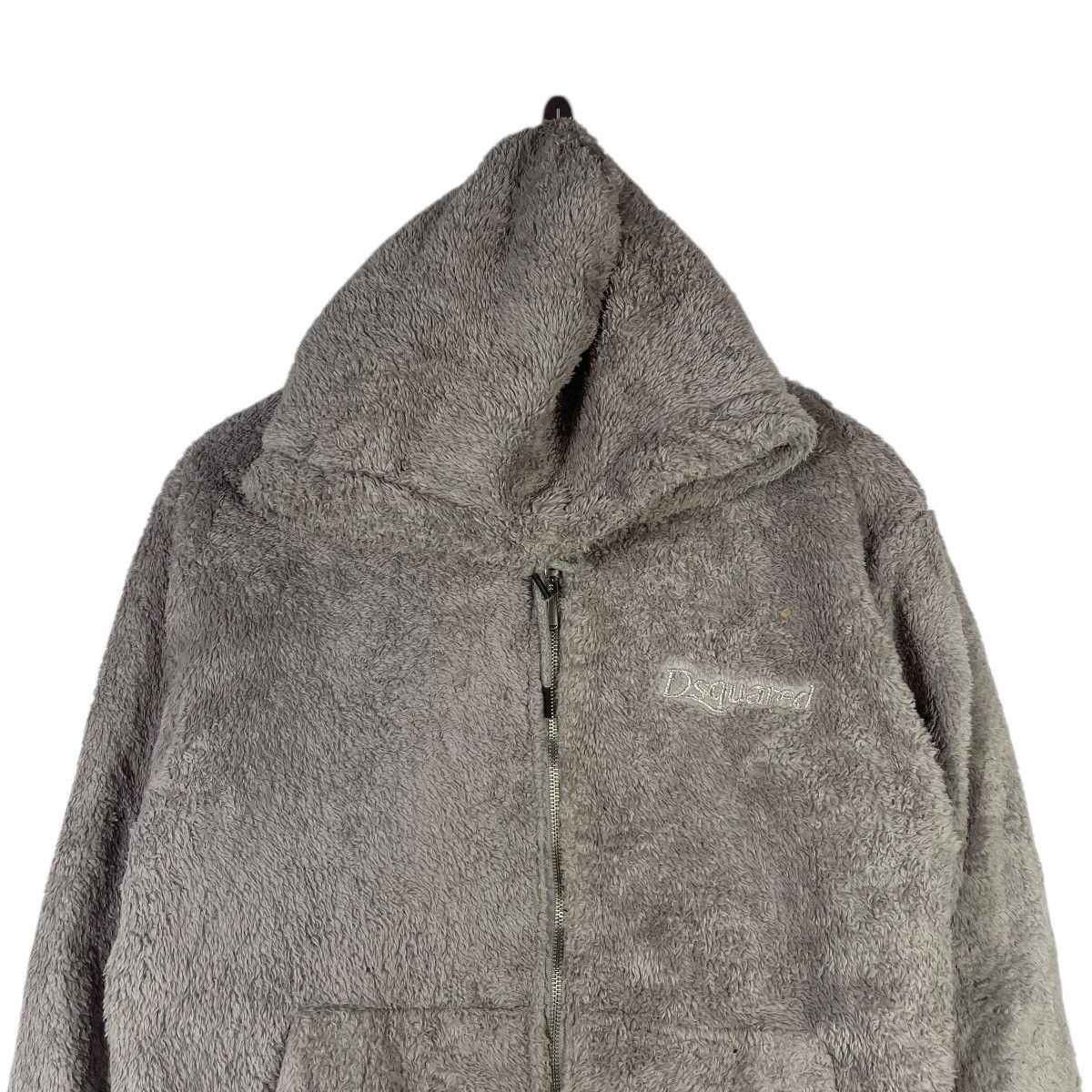 Dsquared2 DSQUARED2 Hooded Fleece Zip Jacket | Plush Teddy Cotton Size US XL / EU 56 / 4 - 2 Thumbnail