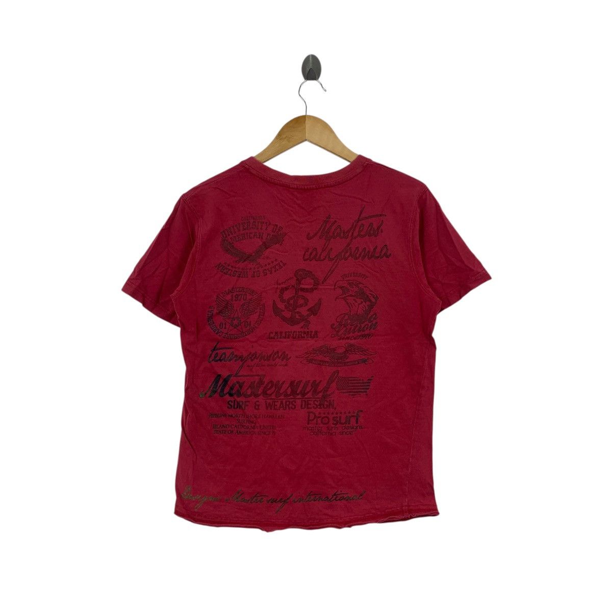 Other MASTERSURF SURF & WEARS Design Red V-Neck Tee Shirt Top Size US M / EU 48-50 / 2 - 7 Thumbnail