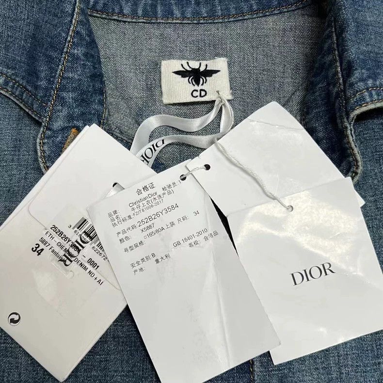 Dior Dior Tiger Embroidery Denim Short Sleeve Shirt Size US XS / EU 42 / 0 - 4 Thumbnail