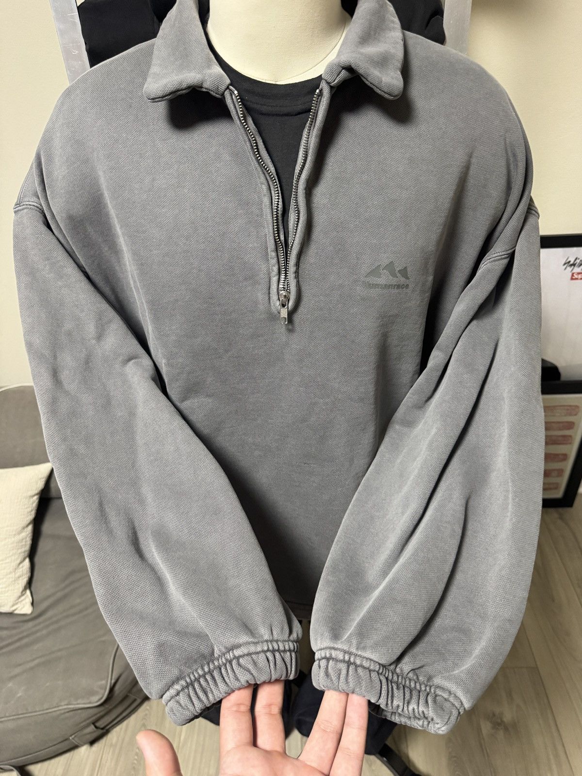 Humanrace Pharell Humanrace Quarter Zip Jacket Grey Size US XL / EU 56 / 4 - 13 Thumbnail