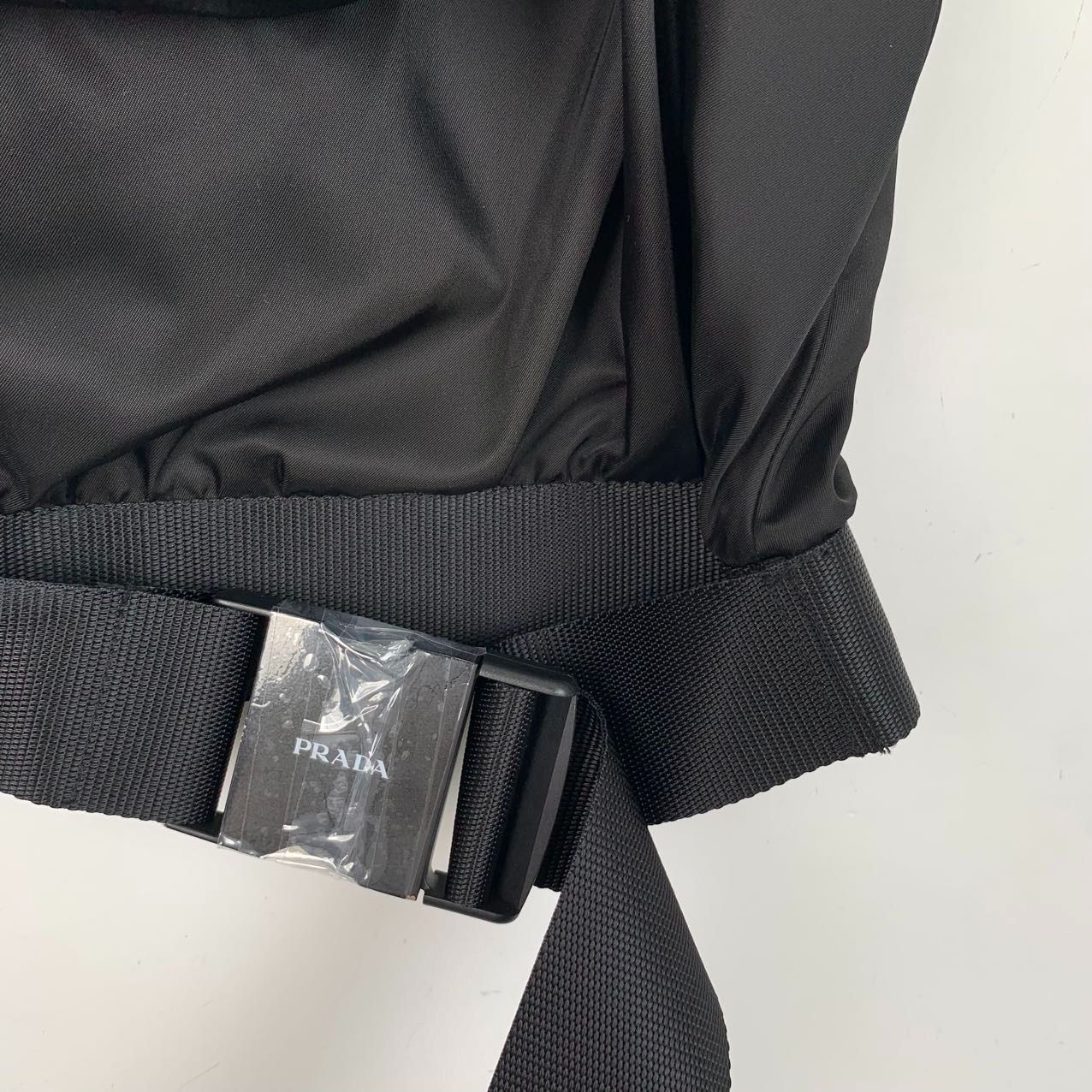 Prada Prada Black Nylon Belted Mini Skirt With Front Pocket Size 27" / US 4 / IT 40 - 4 Thumbnail