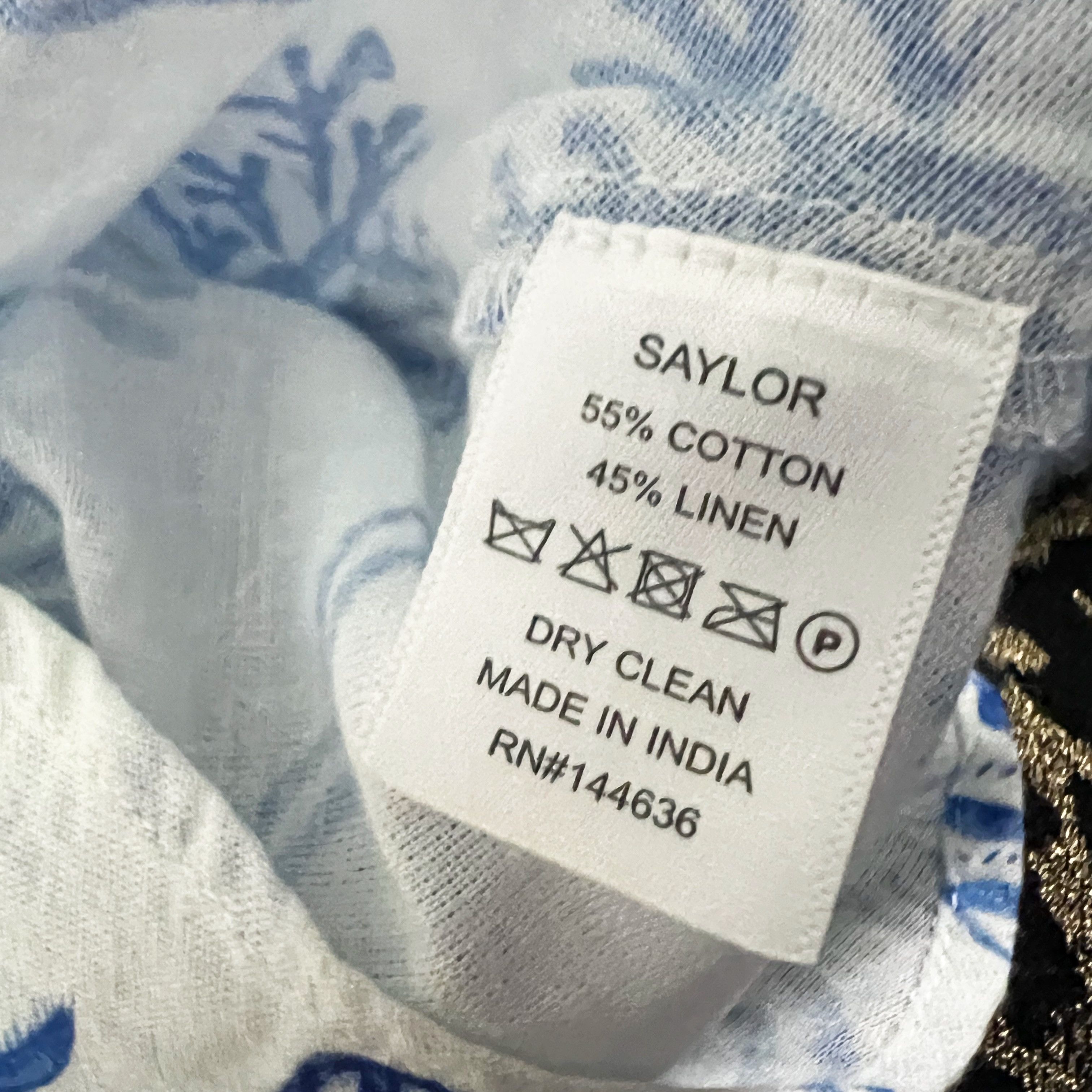 Saylor NEW Saylor Verica Cotton Linen High Neck Size XS / US 0-2 / IT 36-38 - 3 Thumbnail