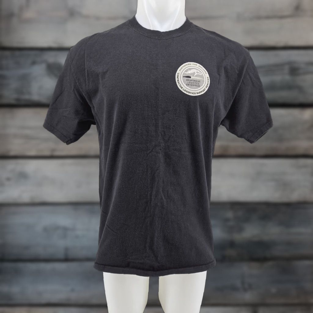 Port & Company Port & Company Responsive Logistics Enterprise Helicopter Mens T-Shirt Large Black Short Sleeve Shirt Size US L / EU 52-54 / 3 - 1 Thumbnail