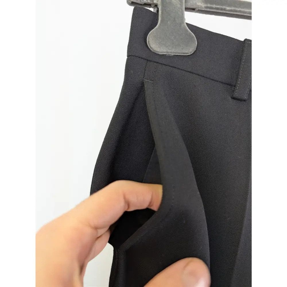 Balenciaga o1rshd1 Unisex Dry Wool Twill Tailored Pants in Black Size US 28 / EU 44 - 5 Thumbnail