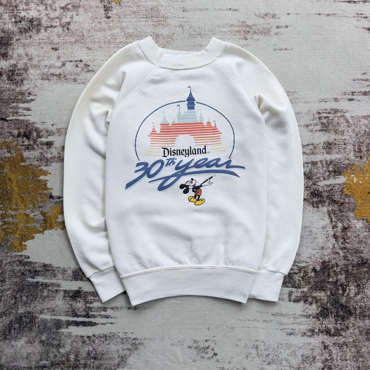 Disney VINTAGE MICKEY MOUSE BIG LOGO DISNEYLAND ANNIVERSARY 30 YEAR Size US XS / EU 42 / 0 - 1 Thumbnail