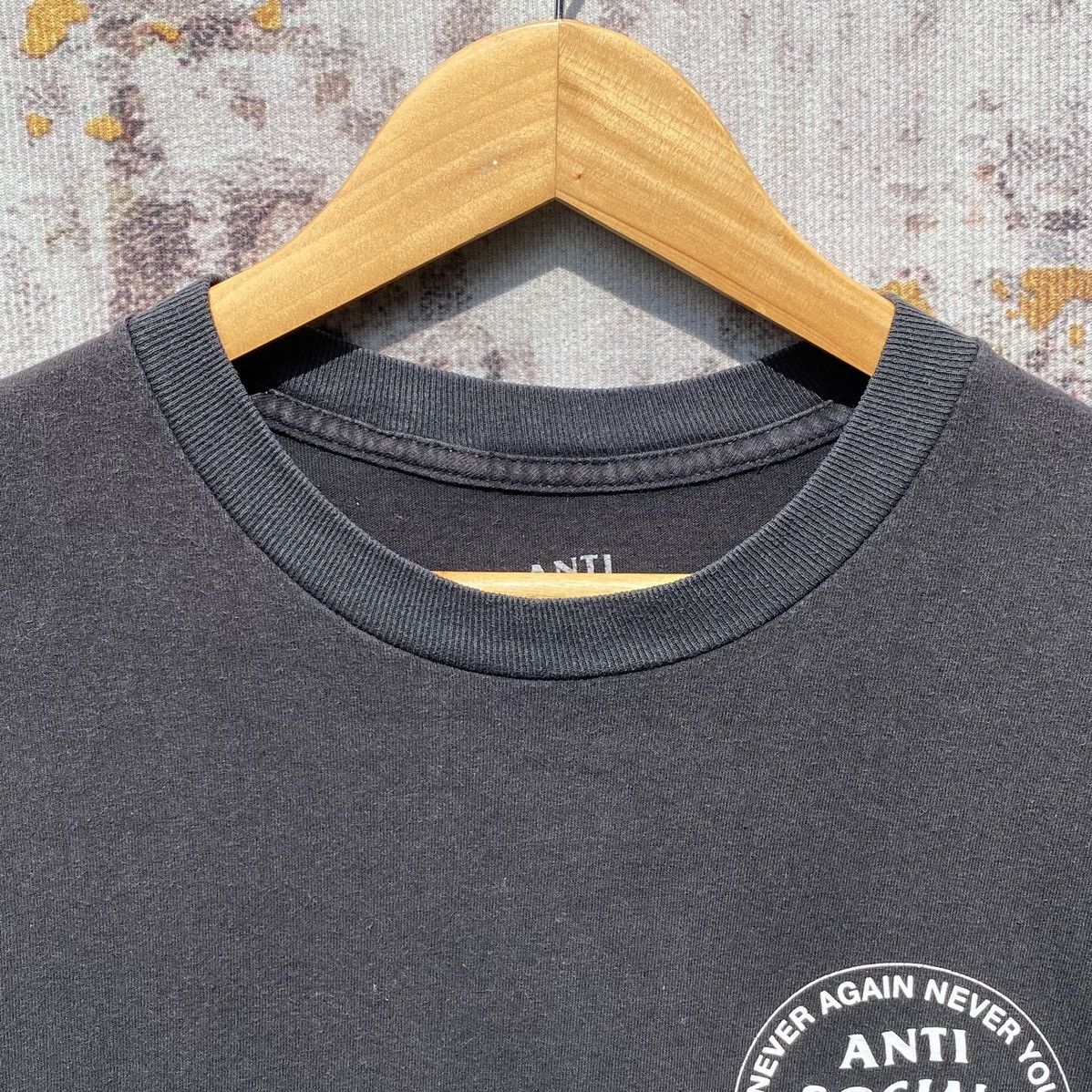 Anti Social Social Club Anti Social Social Club Never Again Never You Shirt SunFaded Size US XL / EU 56 / 4 - 10 Thumbnail