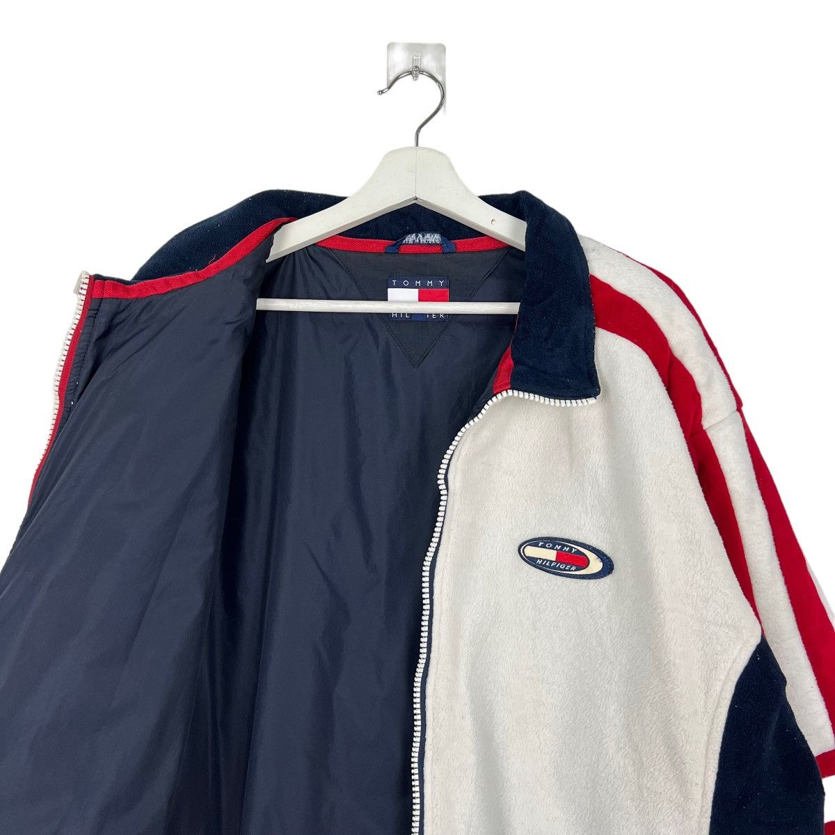 Tommy Hilfiger × Vintage 🔥 90s VINTAGE TOMMY HILFIGER FLEECE JACKET Size US L / EU 52-54 / 3 - 10 Thumbnail