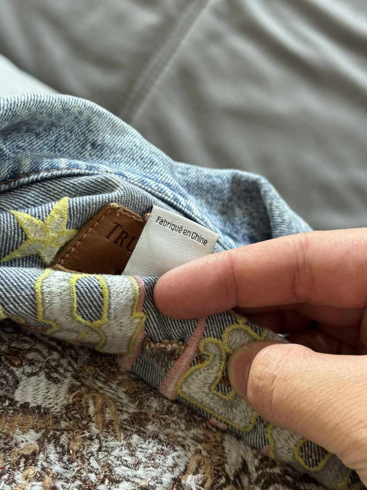 True Religion True Religion Embroidered Denim Jacket Eagle Affliction Y2K Size US S / EU 44-46 / 1 - 9 Thumbnail