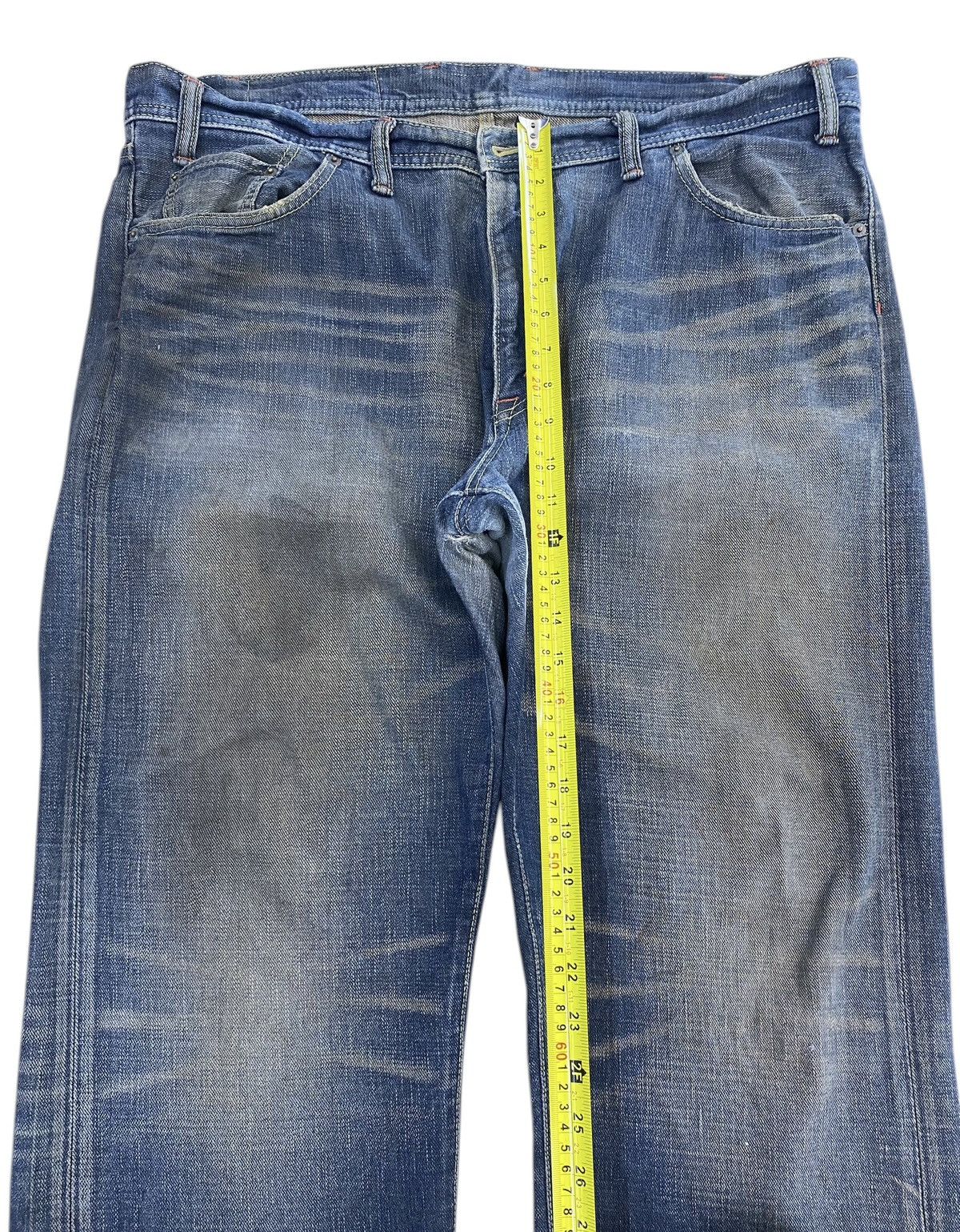 Japanese Brand Glheart Whiskers Faded Wash Style Loose Jeans Size US 40 / EU 56 - 6 Thumbnail
