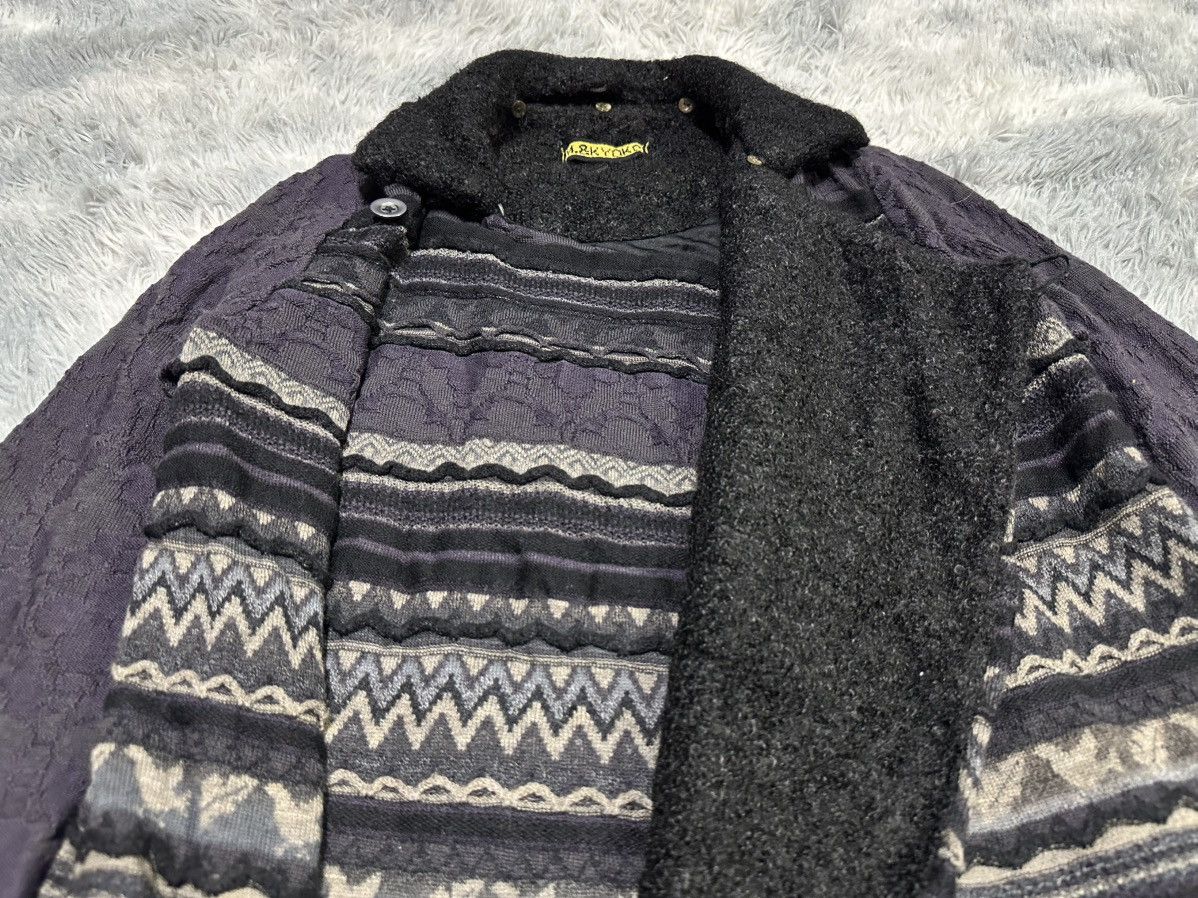 Japanese Brand 🔥Rare Archive M.&Kyoko Crafted Knit Asymmetric Cloaks Size US L / EU 52-54 / 3 - 2 Thumbnail