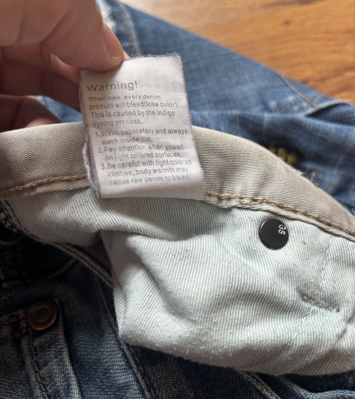 Affliction Vintage G Star Raw 96 Embroidered Buckle Jeans Denim Size US 34 / EU 50 - 9 Thumbnail