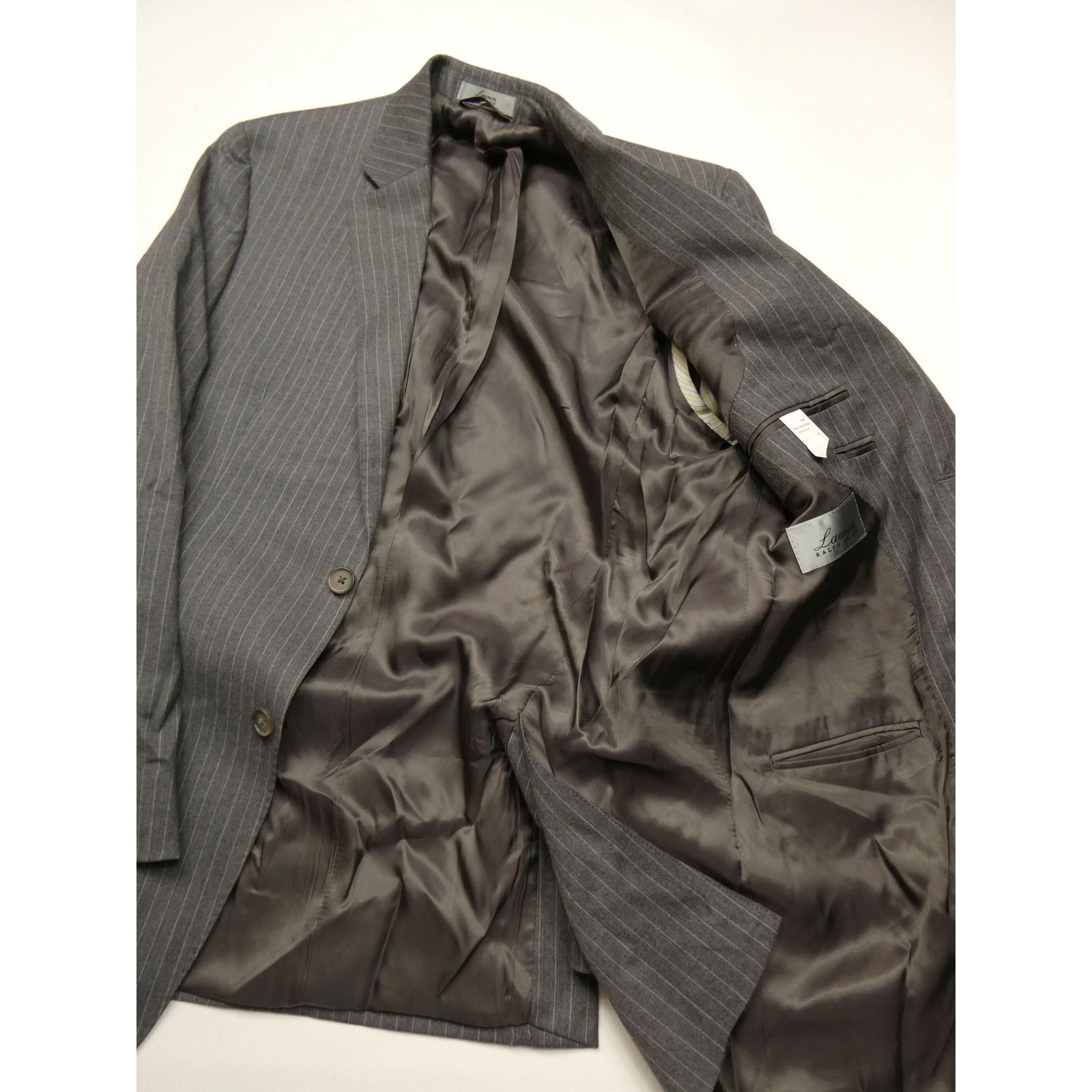 Lauren Ralph Lauren LAUREN RALPH LAUREN sport coat, 40R, gray pinstripe, NEW Size 40R - 4 Thumbnail