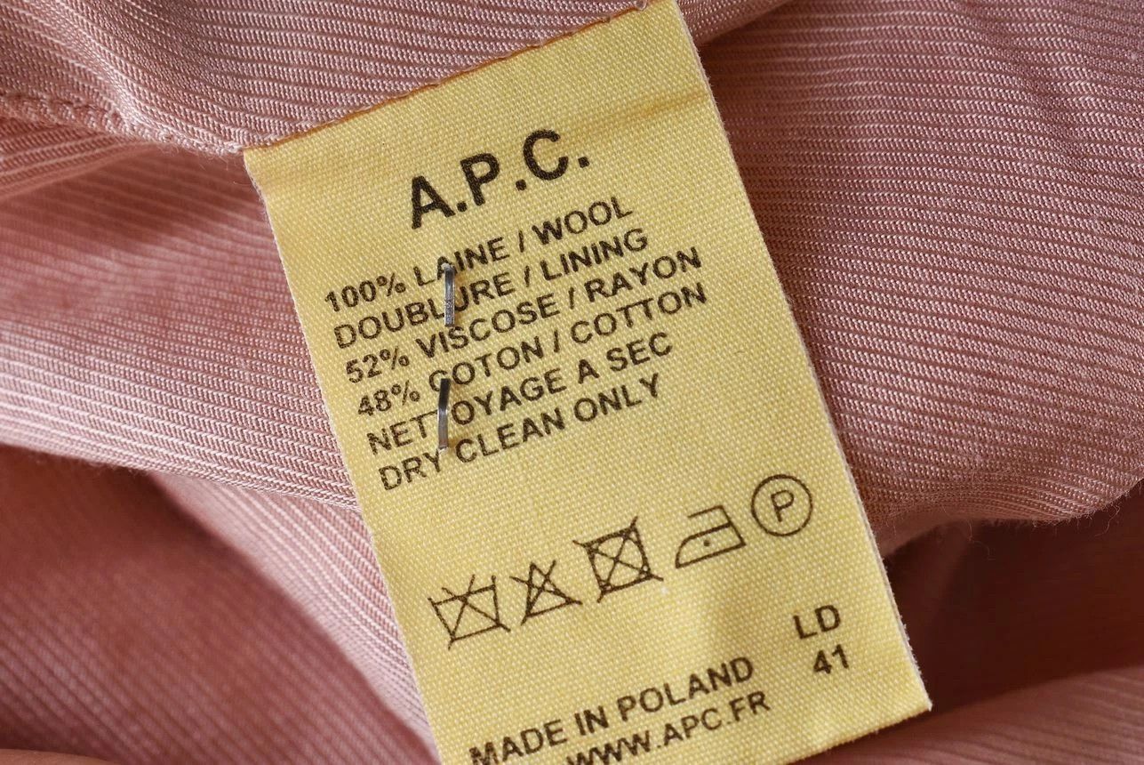 A.P.C. Women's A.P.C. Orange Hooded Double Breasted Wool Coat Size S / US 4 / IT 40 - 6 Thumbnail