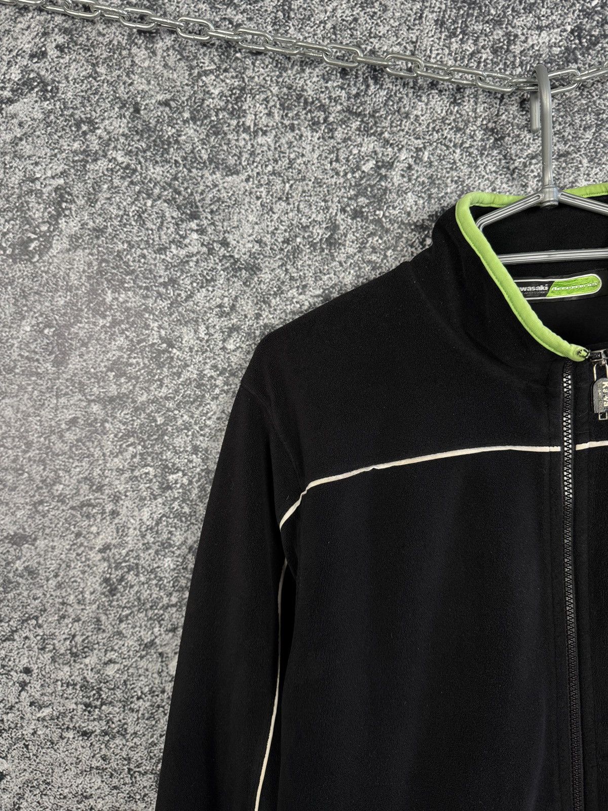 Vintage Kawasaki Fleece Full Zip Jacket Racing Moto GP Size S/M Size US S / EU 44-46 / 1 - 4 Thumbnail
