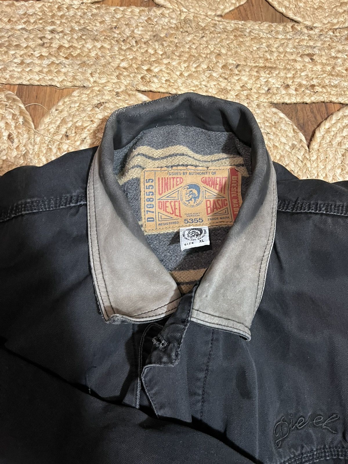 Diesel × Vintage 90s distressed Diesel blanket lined denim jeans jacket worn Size US XL / EU 56 / 4 - 5 Thumbnail