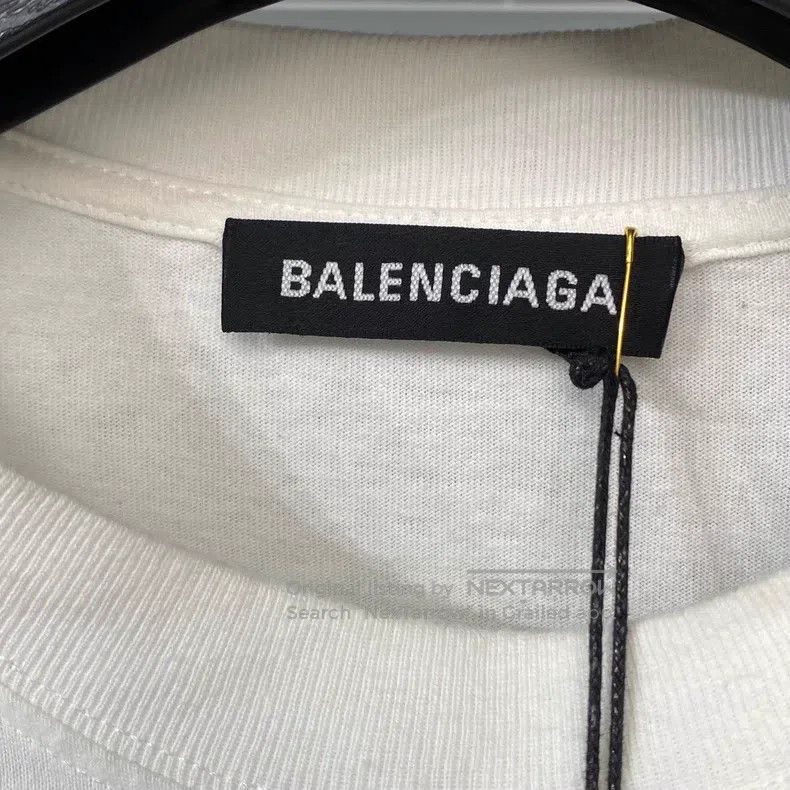 Balenciaga Balenciaga Short Sleeve T-Shirt - Oil Gauge Print Logo - W Size US S / EU 44-46 / 1 - 6 Thumbnail