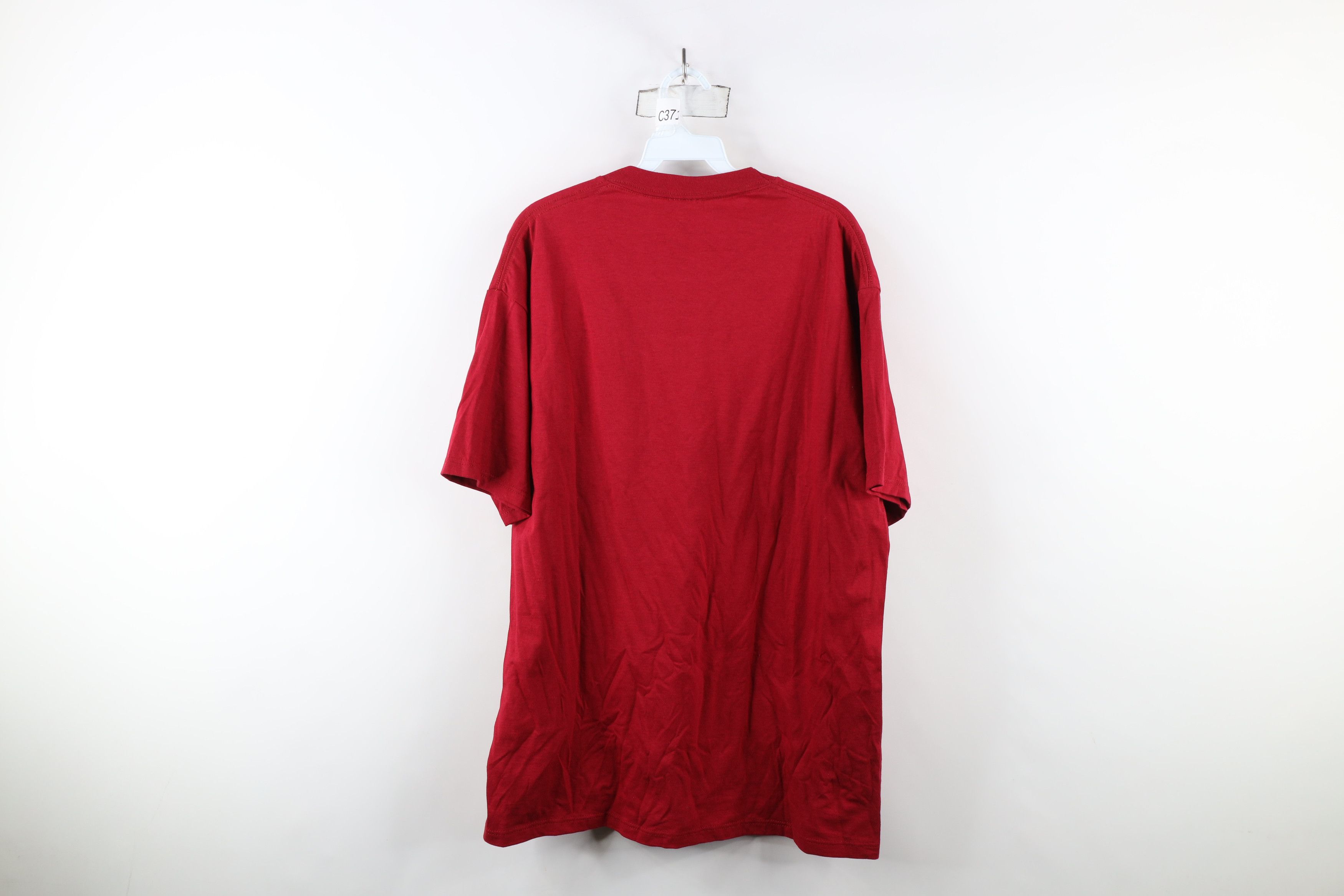 Vintage Vintage 90s Streetwear Heavyweight T-Shirt Red Cotton USA Size US M / EU 48-50 / 2 - 12 Thumbnail