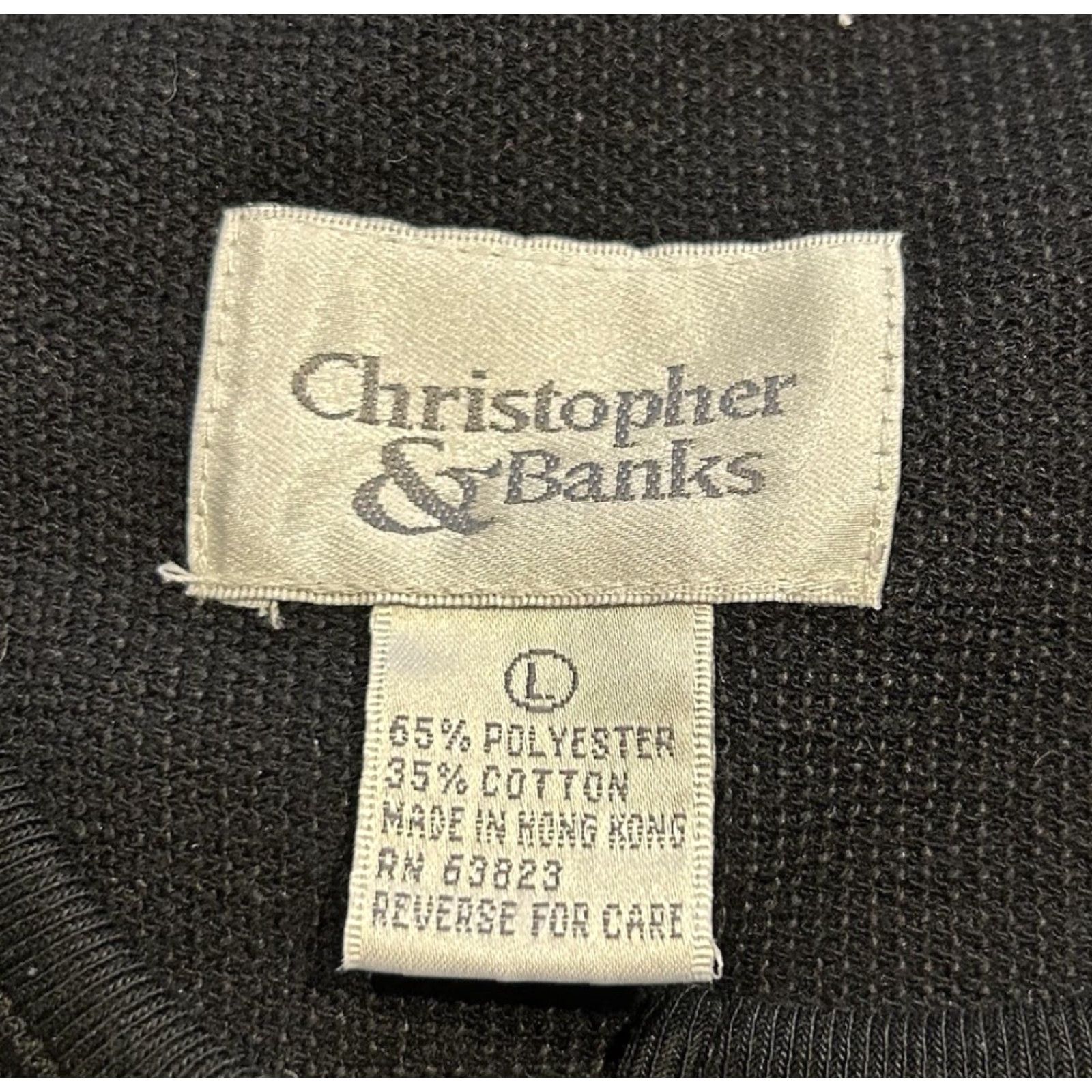 Vintage VINTAGE Christopher And Banks Cardigan Embroidered Ice Skating Women L Black Cotton Ice Skating Christmas Holiday Sweater Mens Womens Size L / US 10 / IT 46 - 5 Thumbnail