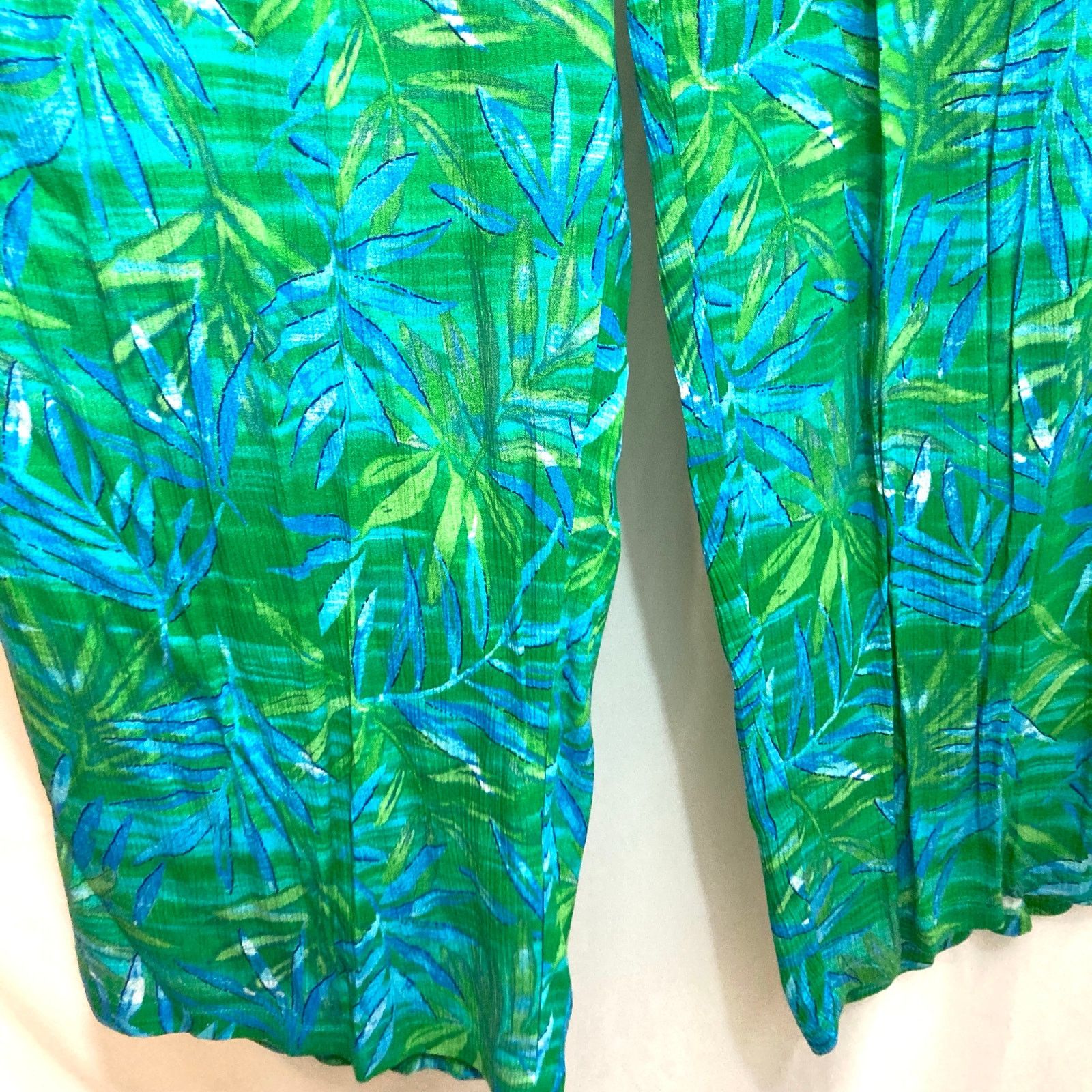 Other Vintage Key Lime Pie Tropical Top Pants 2 Piece Matching Set Size 28" / US 6 / IT 42 - 6 Thumbnail