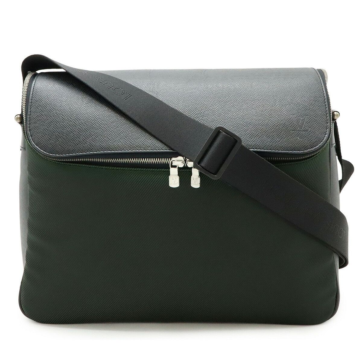 Louis Vuitton Louis Vuitton Louis Vuitton Taiga Taimaire Leather Canvas Shoulder Bag Leather Shoulder Bag M30862 Size ONE SIZE - 1 Thumbnail