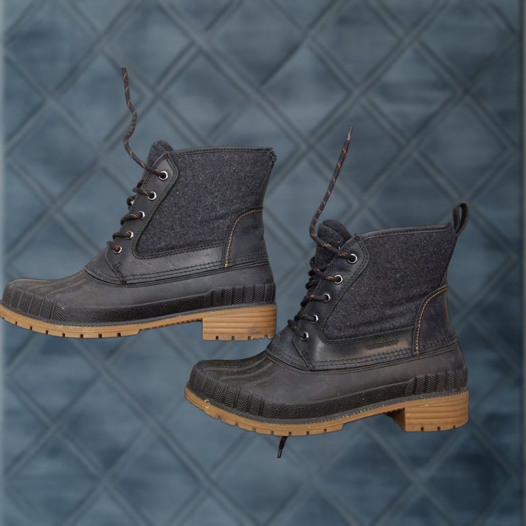 Vintage Kamik Womens Snow Boot 10 Black Waterproof Insulated Ankle Lace Up Winter Boots Size US 10 / IT 40 - 1 Thumbnail