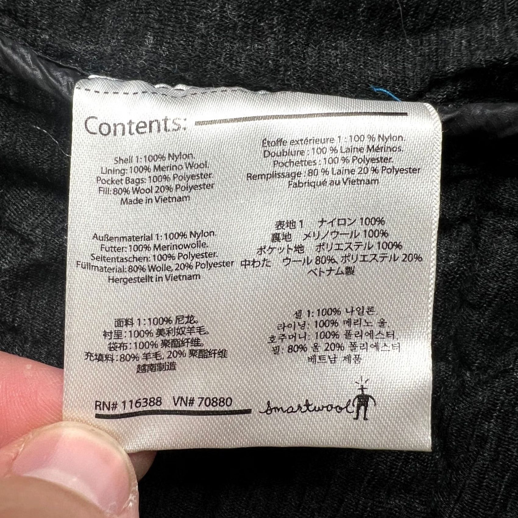 Smartwool Smartwool Puffer Jacket Full Zip Medium Womens Black Quilted Hiking Size M / US 6-8 / IT 42-44 - 5 Thumbnail