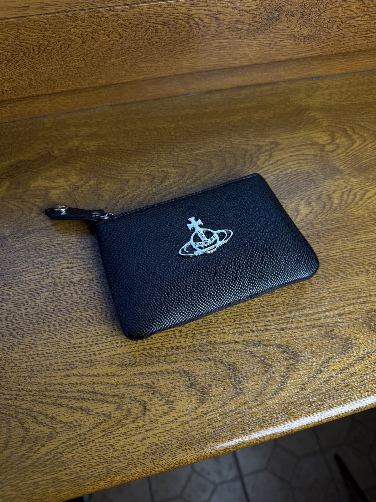 Vivenne Westwood Black Cardholder With Metal Logo