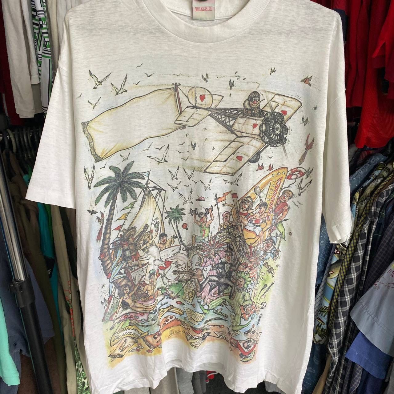 Vintage Vintage Art Graphic Big Logo Made in USA single stitch tee Size US L / EU 52-54 / 3 - 2 Thumbnail