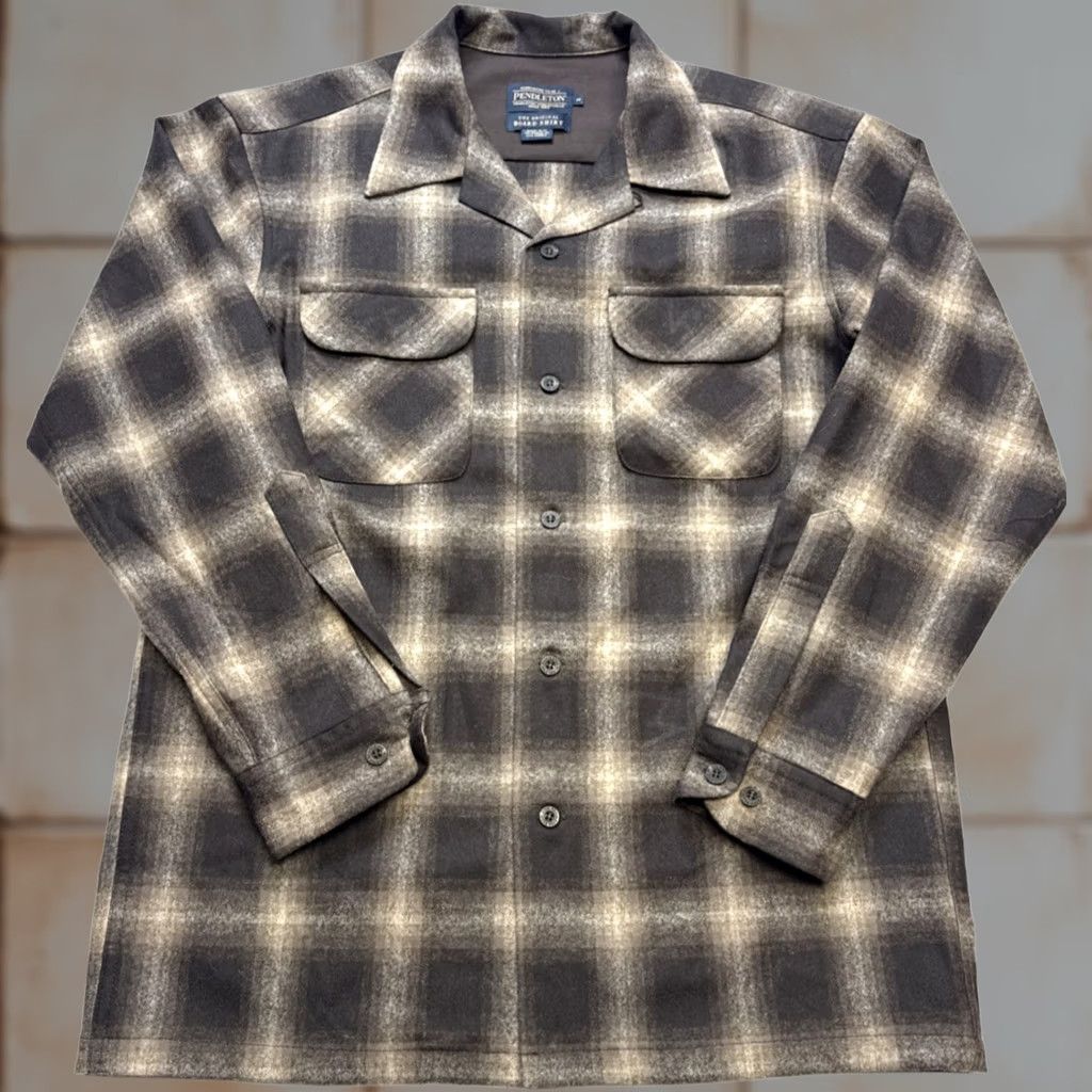 Pendleton Pendleton The Original Board Shirt Men's M Plaid Wool Flannel El Salvador Size US M / EU 48-50 / 2 - 1 Thumbnail