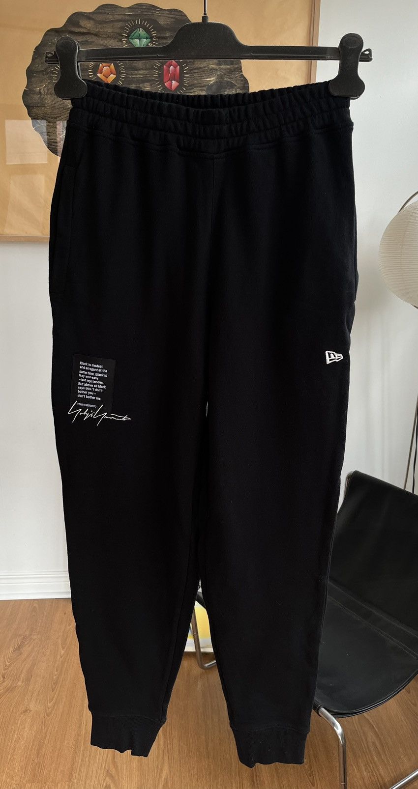 New Era × Yohji Yamamoto BNWT Black Track Pants Size US 34 / EU 50 - 6 Thumbnail