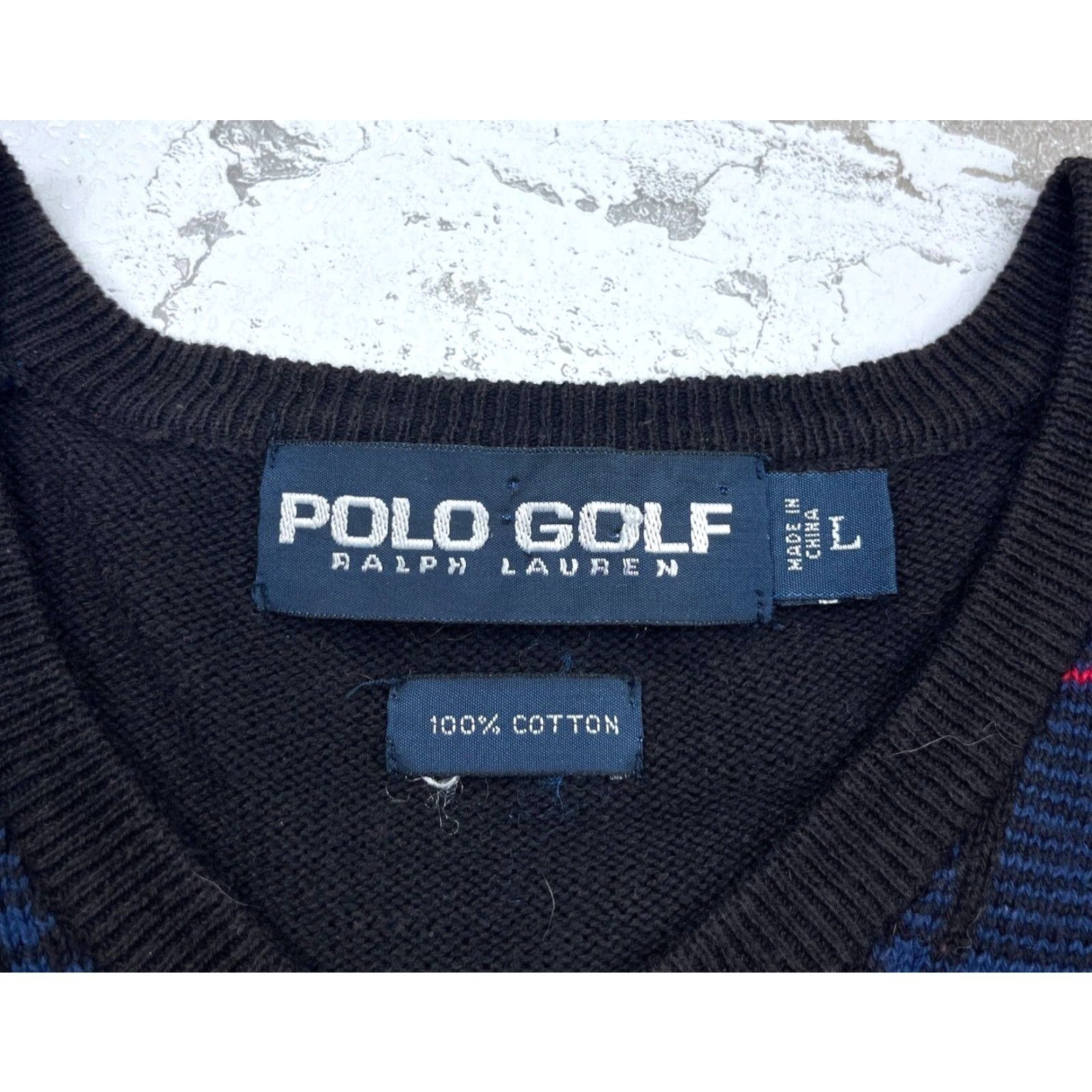 Polo Ralph Lauren Polo Ralph Lauren Sweater Men Large Blue Plaid V-Neck Lightweight Golf Modern Size US L / EU 52-54 / 3 - 3 Thumbnail