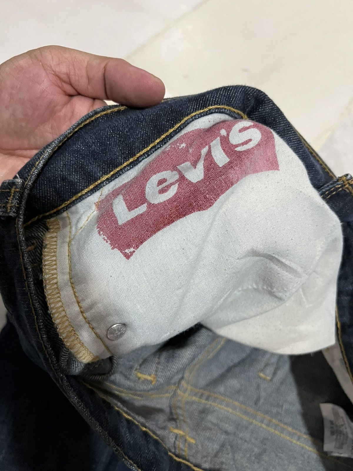 Japanese Brand × Levi's × Levi's Vintage Clothing 🌈VINTAGE LEVIS 597 DISTRESSED BOOTCUT JEAN Size US 35 - 18 Thumbnail