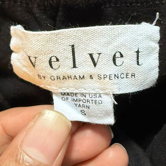 Velvet Velvet by Graham & Spencer Black Stretch Knit Skirt Size S Size 26" / US 2 / IT 38 - 5 Thumbnail