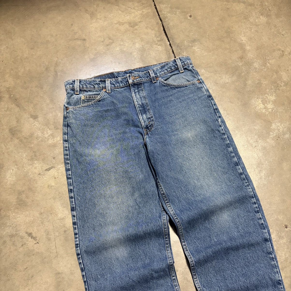 Levi's Vintage Levis 550 Orange Tab Jeans Relaxed Fit Denim 90s USA Size US 38 / EU 54 - 2 Thumbnail