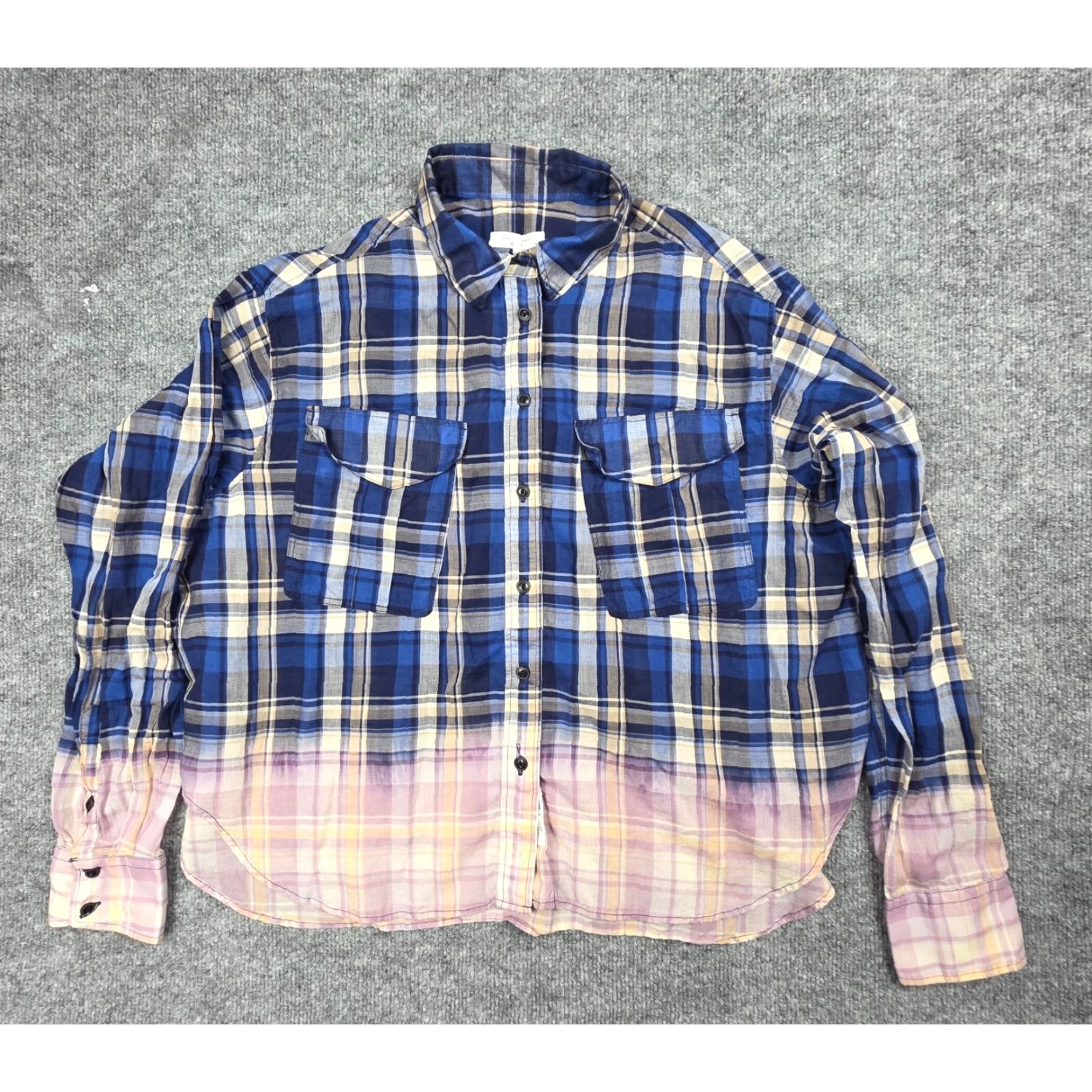 Rag & Bone rag & bone Florian Plaid Shirt Button-Up M Women's Cotton Multicolor Long Sleeve Casual Size M / US 6-8 / IT 42-44 - 2 Thumbnail