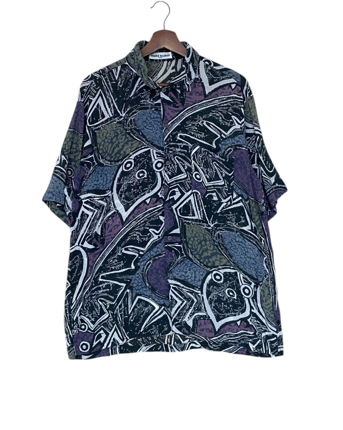 Pierre Balmain × Vintage Vintage Brand Pierre Balmain Silk Shirt 1990s Size US L / EU 52-54 / 3 - 1 Thumbnail