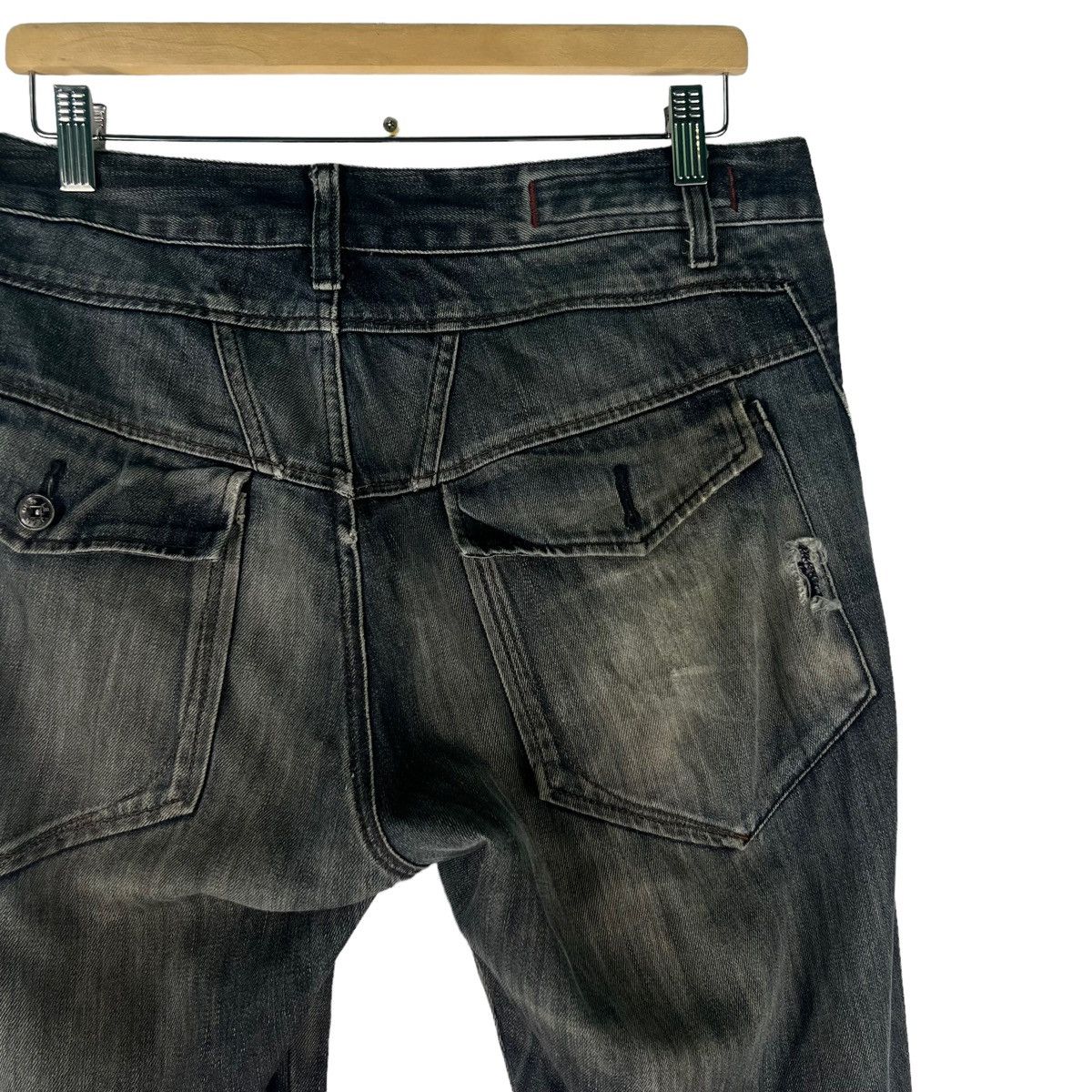 Marithe + Francois Girbaud 🔥Rare Distressed Denim Biker Jeans Marithe Francois Girbaud Size US 36 / EU 52 - 10 Thumbnail