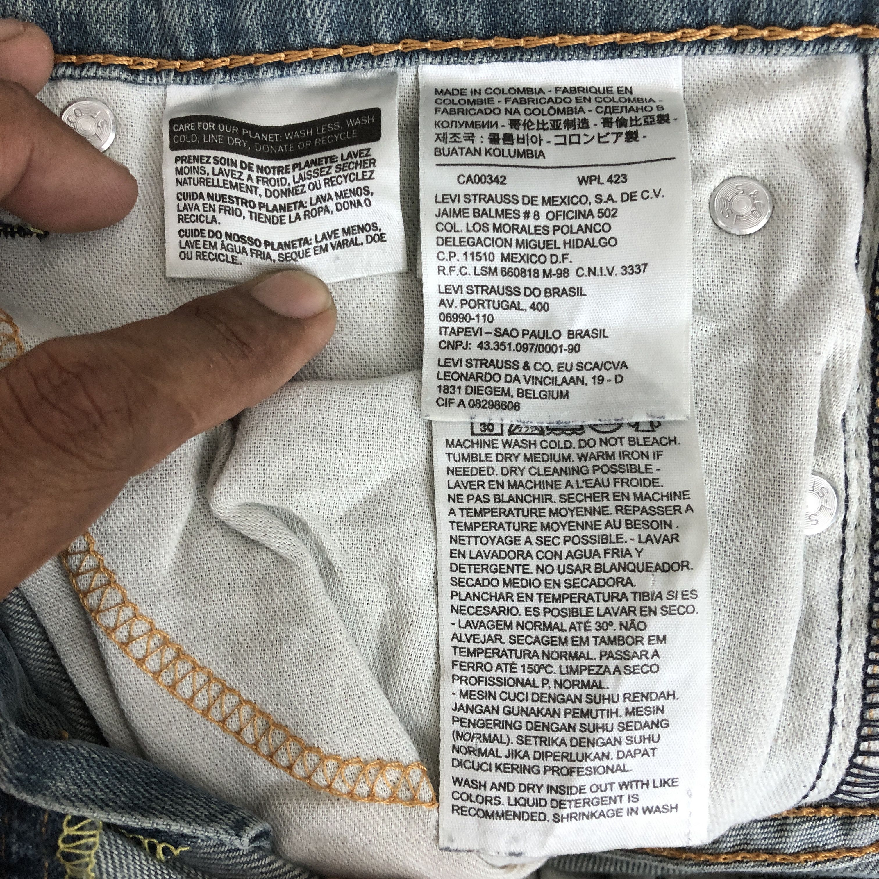 Levi's × Vintage Vintage Y2K Levis 511 Skinny Denim Levi's Faded Slim Jeans Size US 30 / EU 46 - 9 Thumbnail